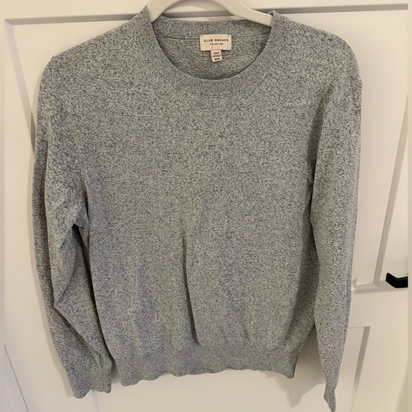 Club Monaco Other - Club Monaco Italian Yarn Crewneck Sweater Gray Marled Lightweight Pullover M